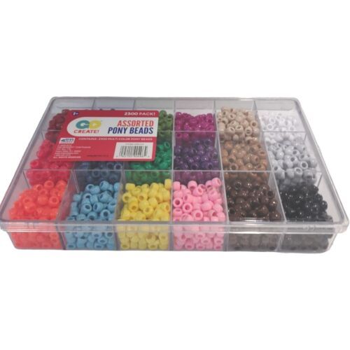Bead Extravaganza Bead Box Kit Assorted Pony Beads For Crafts Bead Kits