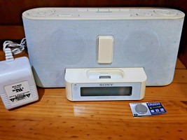 Sony ICF-C1iP Dream Machine Sound Speaker System Clock Alarm Radio 30 pin Ipod - £30.92 GBP
