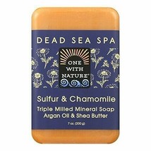 One With Nature Bar Soap - Chamomile and Sulfur 7 oz. Pack of 1 - £8.16 GBP