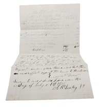 Newport, Ohio Shelby County July 22nd 1878 Probate Court Document - $186.59 MXN