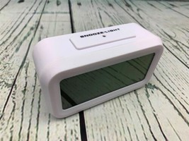 Optically Controlled Liquid Crystal Device Alarm Clock White - $18.99