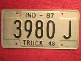 (Choice) LICENSE PLATE Truck Tag 48 1987 INDIANA 3980J 3981 3982 3983 et... - £4.70 GBP