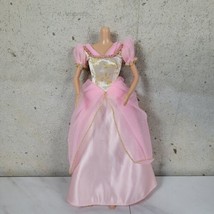 Princess Barbie Pink Gown Dress Only Vtg 90s Special Edition Avon Dolls - £15.18 GBP