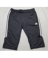 adidas Climacool Athletic Shorts Youth Large Black Activewear Elastic Wa... - $39.70
