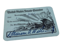 Visitor&#39;s Pass United States Senate Chamber 91st Congress 2D Session 197... - £9.43 GBP