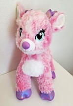 Build a Bear Twinkle Reindeer Stuffed Animal Plush Sparkle Pink Purple Christmas - £8.68 GBP