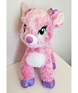 Build a Bear Twinkle Reindeer Stuffed Animal Plush Sparkle Pink Purple C... - £8.55 GBP