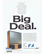 1996 Zenith Projection TV Print Ad Vintage Electronics 8.5&quot; x 11&quot; - £15.27 GBP