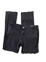 BONOBOS Mens Pants Navy Blue STRAIGHT LEG Cotton Chino Flat Front Sz 34 ... - £14.60 GBP