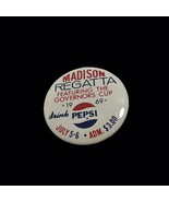 Vintage PEPSI-COLA 1960&#39;s Logo Pin Pinback Regatta Rare - $15.15