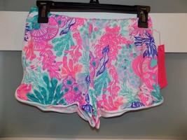 LILLY PULITZER SEASIDE CARNIVALE PJ KNIT SHORTS SIZE XXS WOMEN&#39;S NEW - $35.88