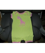 Life Is Good Good Kids Green Giraffe Romper Size 18/24 Months EUC - €18,83 EUR