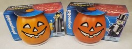 Playmobil Halloween 4771 Ghost & 4772 Dracula NIB New! 2005 Pumpkins - $44.35