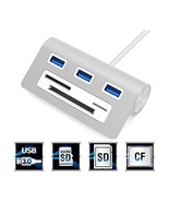 Sabrent Premium 3 Port Aluminum USB 3.0 Hub with Multi-In-1 Card Reader ... - £47.84 GBP