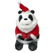 MINISO x We Bare Bears Santa Panda Plush Toy Stuffed Animal 10&quot; Christmas - £28.29 GBP