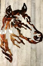 Horse Head - Metal Wall Art - Western Décor - Copper 22 1/4&quot; x 15 3/4&quot; - £42.45 GBP