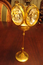 Klingel Glasladen Fichtelberg 24 karat Vergoldet Candle Holder, crystal tears or - £35.61 GBP
