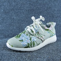 SHEIN  Women Sneaker Shoes Green Fabric Lace Up Size 39 Medium - £19.49 GBP