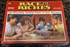 NIB Vintage Golden Race to Riche$ Riches board game 1989, NEW IN BOX SEALED - $29.95