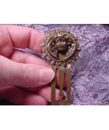 (CBBS-6) Cupid angel heart wings BOOKMARK book mark books baby face brass - £12.54 GBP
