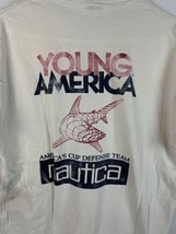Vintage Nautica T Shirt Competition Challenge Sailing Young America Large 90s - £27.57 GBP
