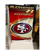 Rare 2003 Budweiser San Francisco 49er FootBall Tin Advertising Sign  19... - £99.75 GBP