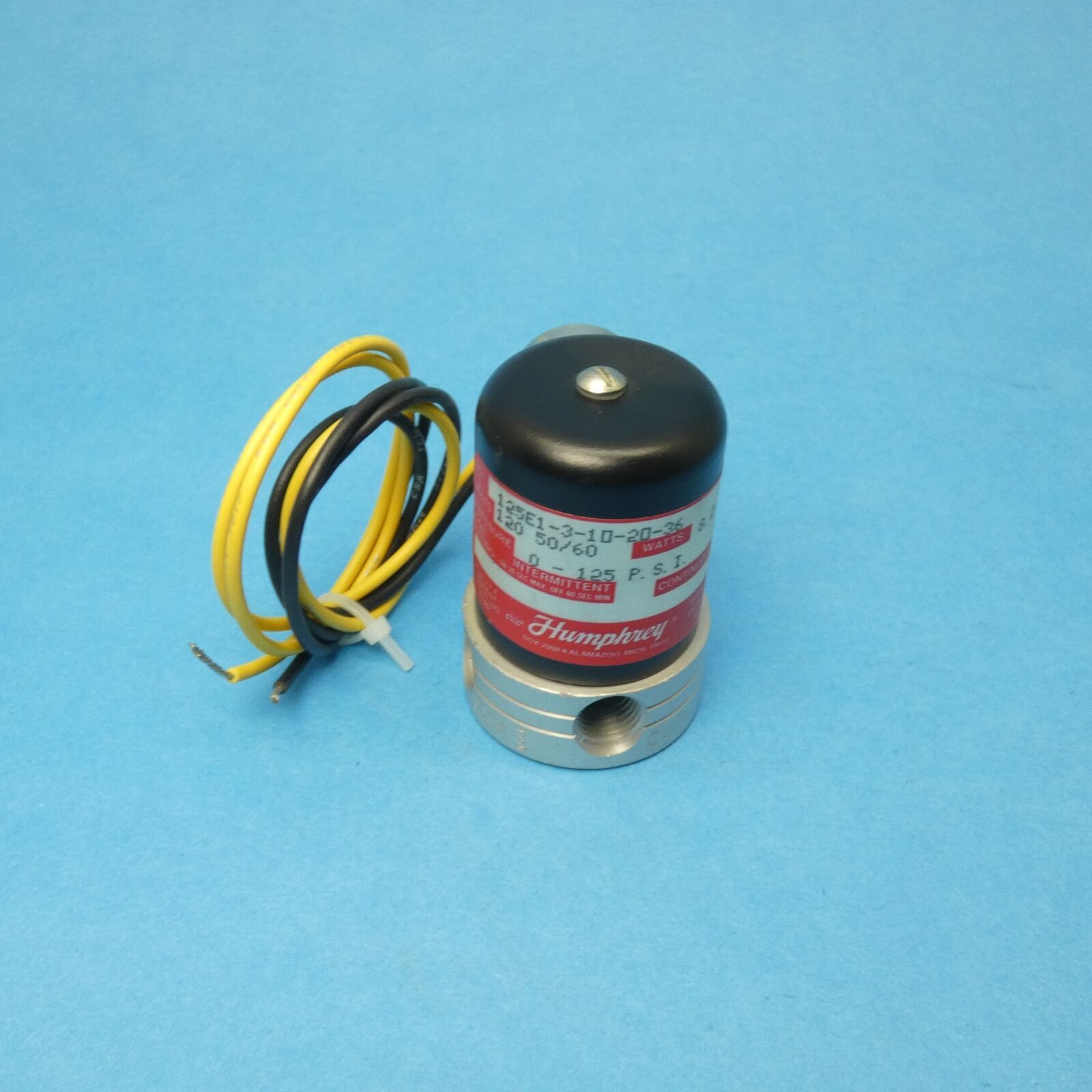 Humphrey 125E131020361205060 Solenoid Valve 3 Way 2 Position NC 1/4&quot; NPT - $119.99