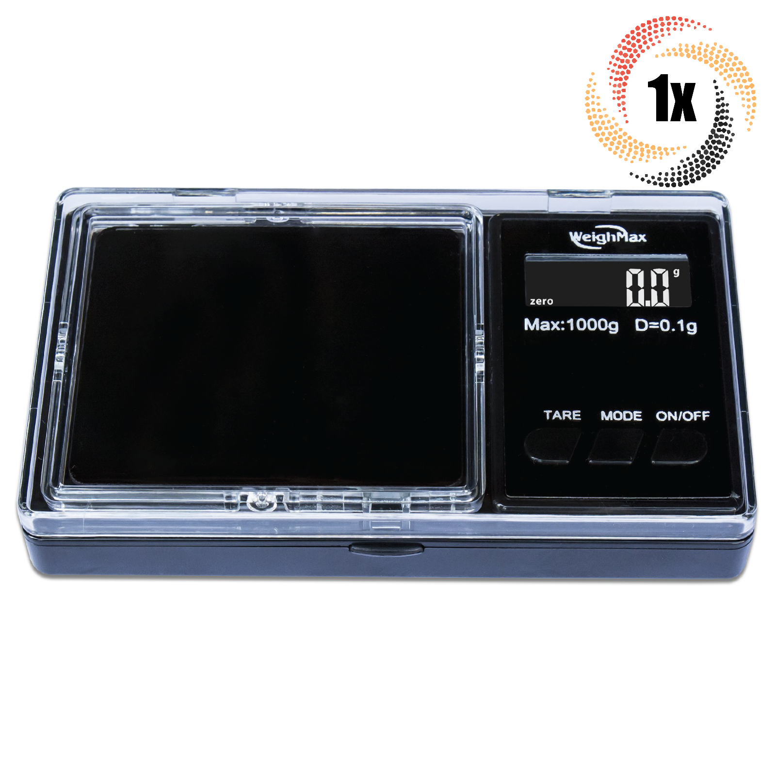 1x Scale WeighMax GTS-1000 Black LCD Pocket Scale | Removable Tray | 1000G - $21.43
