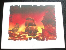 Disney Pirates of the Caribbean Ships Lithograph - Limited Release - £23.41 GBP