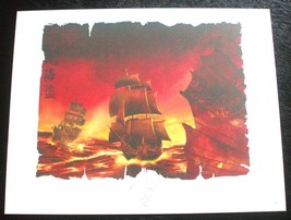 Disney Pirates of the Caribbean Ships Lithograph - Limited Release - £23.56 GBP