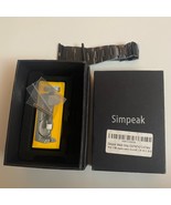 Simpeak Watch Strap for Apple Watch Black Stainless Steel - New - $17.46