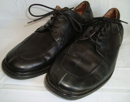 Florsheim Comfortech Black Leather Oxford Shoes 14 Lace Up Dot Matrix System - £47.92 GBP