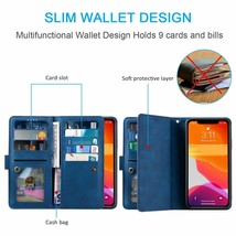 For iPhone 12 Mini 11 Pro Max XS XR 8 7 Case Leather Wallet Slot Stand Cover - $59.46