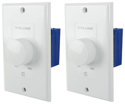 2 Rockville VOL70200 White 200w 70v Wall Volume Controls Zone Controller Boxes - £99.18 GBP