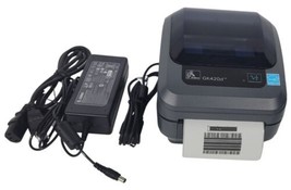 Zebra GK420D Barcode Label Printer ADAPTER &amp; USB Cable NEW PRINTHEAD&amp;ROL... - £95.38 GBP