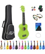 21 Inch Soprano Ukulele Basswood Acoustic Mini Guitar For Beginner Start... - $50.95