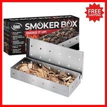 Compact Stainless Steel Smoker Box for Gas or Charcoal Grills - Warping ... - $343.34 MXN