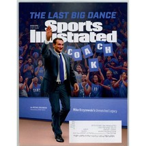Sports Illustrated March 2022 Mike Krzyzewski&#39;s Unmatched Legacy - £12.45 GBP