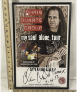 VINTAGE POSTER Chris Duarte Group &#39;My Soul Alone Tour&#39; Signed &amp; Framed - £463.53 GBP
