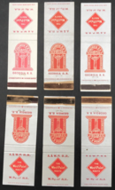 Lot of 6 Vintage Georgia Railroad Old Reliable West POint Route Matchbook Covers - £11.18 GBP