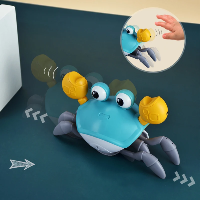 Baby Crawling Crab Musical Dancing Moving Toy Crab Toy Electric Baby Toy Crab - £18.35 GBP
