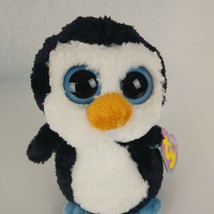 Ty Beanie Boos WADDLES the Penguin 6&quot; 2010 Tags New Plush Stuffed Animal Solid - £15.81 GBP