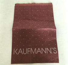 Vintage defunct Kaufmann&#39;s department store paper shopping bag movie pho... - $368.13 MXN
