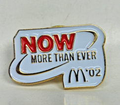 Mcdonalds Now More Than Ever Blue 2002 Lidejo Lapel Pin Collectible - $5.62 CAD