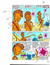 Original 1985 Incredible Hulk Marvel comic book color guide art page 18:... - $46.29