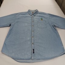 Port Authority CACTUS RN#90836 Original Denim Shirt Men's XL Blue Button-Down image 12