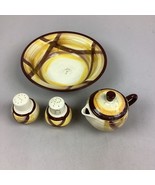 Vernon Kilns Vernonware Set of 4 - Bowl, Creamer, Salt N Pepper Shaker - $26.83 CAD
