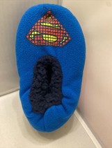 Spider Man Boys Slipper Socks Blue Fuzzy Babba Kids Shoes New - £12.77 GBP
