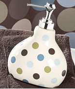 Saturday Knight Soap Lotion Pump Dispenser Multi Polka Dot Design - $22.72