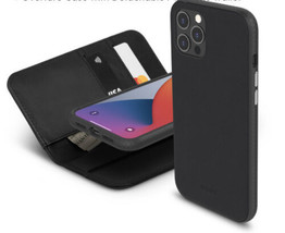 Moshi overture Wallet Detachable Case Hybrid 3 in 1 design iPhone 12 Pro Max/Blk - $78.39